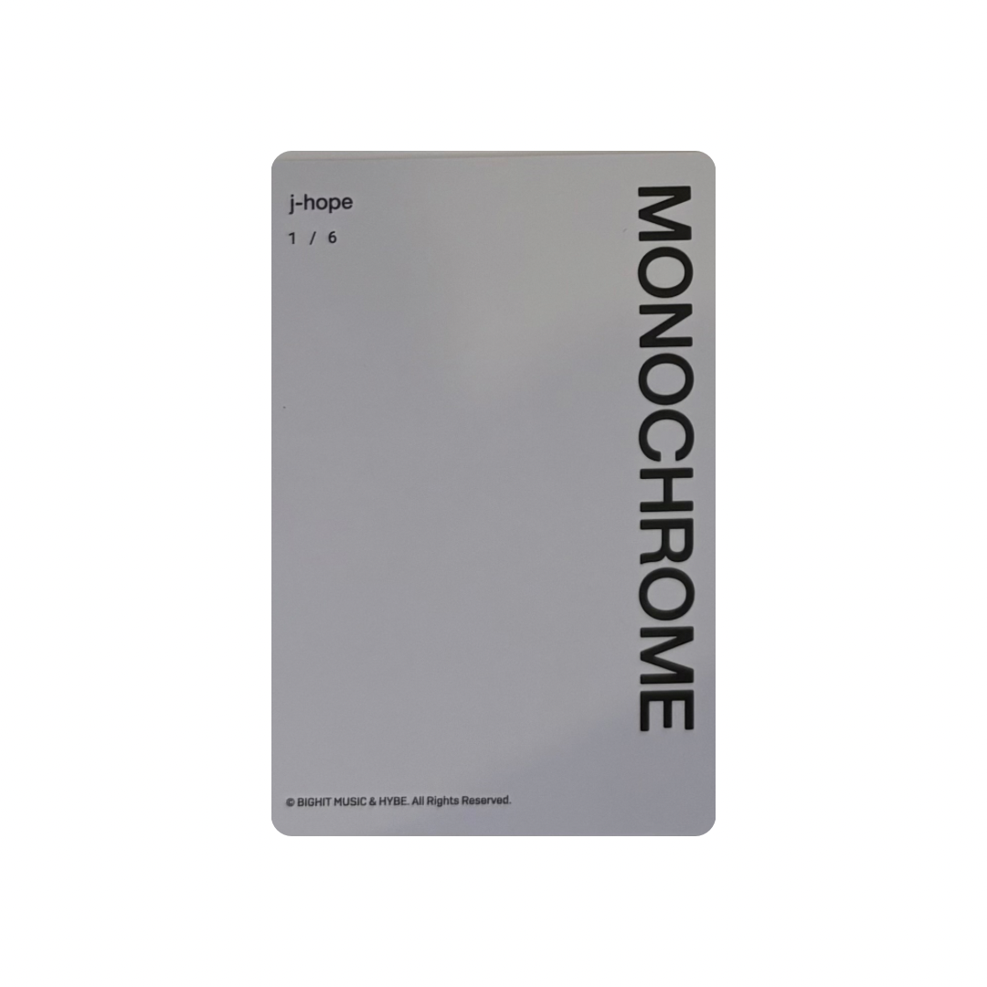 BTS (방탄소년단) - j-hope Monochrome Photocard #1