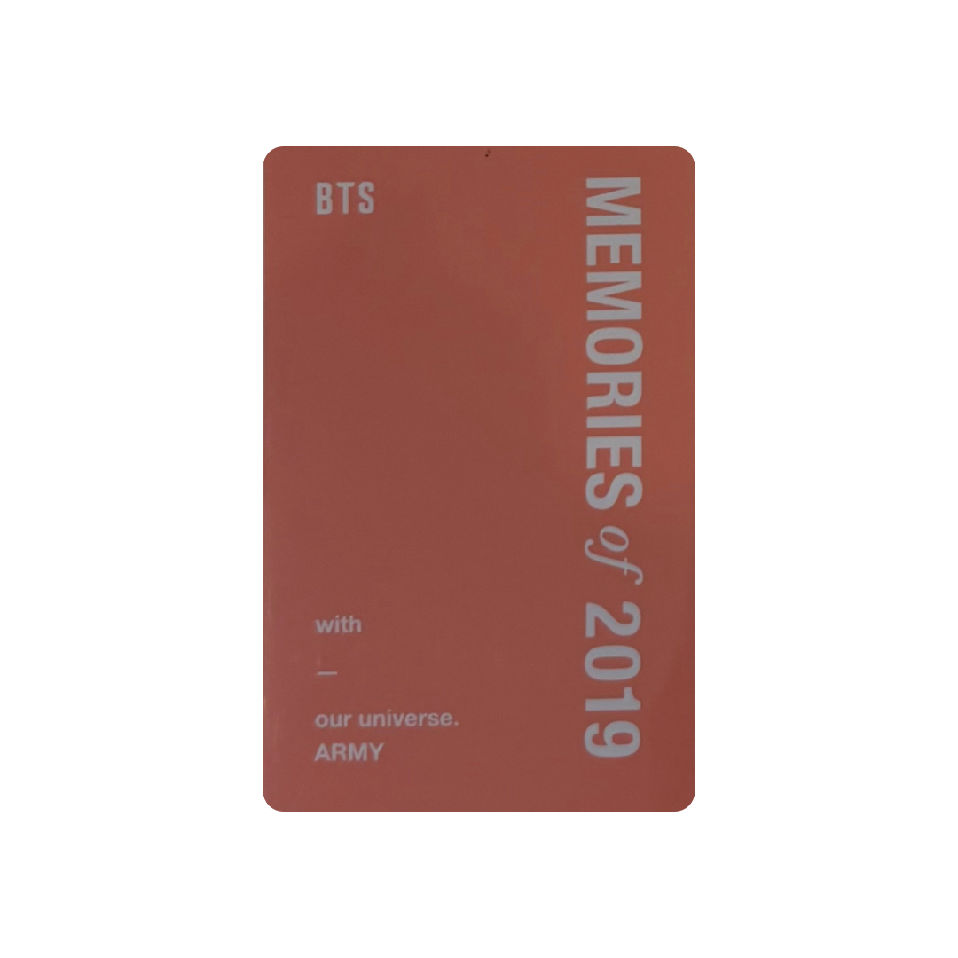 BTS (방탄소년단) - j-hope Memories 2019 Photocard