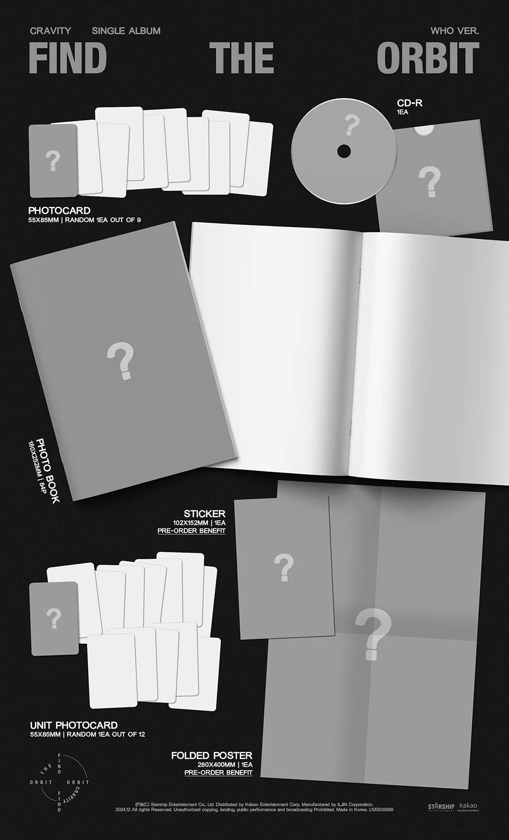 Cravity (크래비티) - FIND THE ORBIT Single Album Standard Ver.