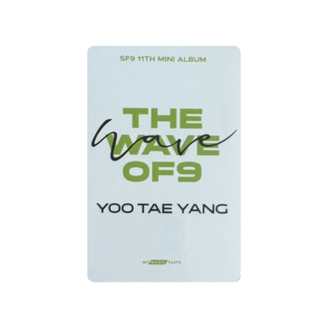 SF9 (에스에프나인) - YOO TAEYANG The Wave of 9 My Music Taste Photocard