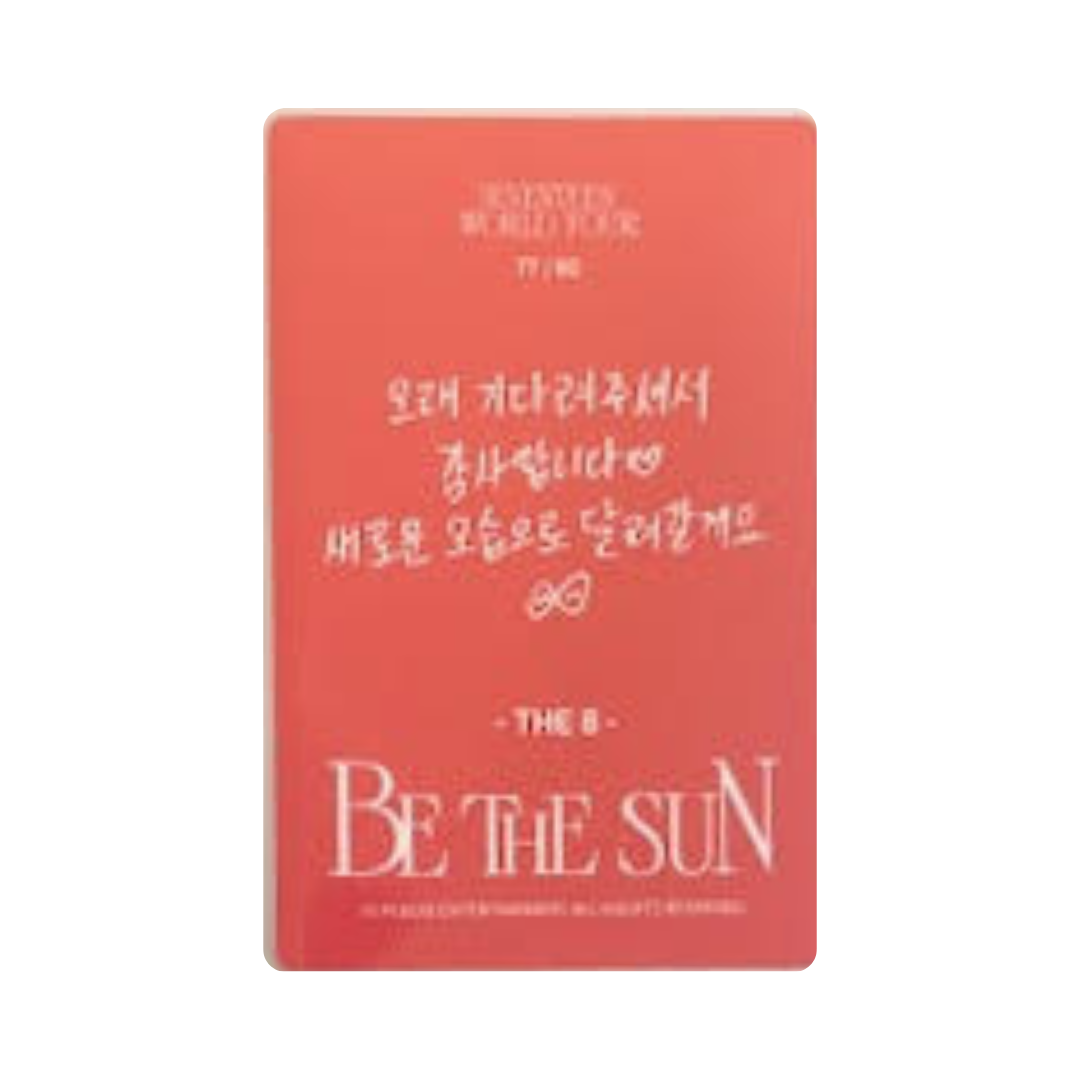 Seventeen (세븐틴) - THE 8 Be The Sun 77/82 Photocard