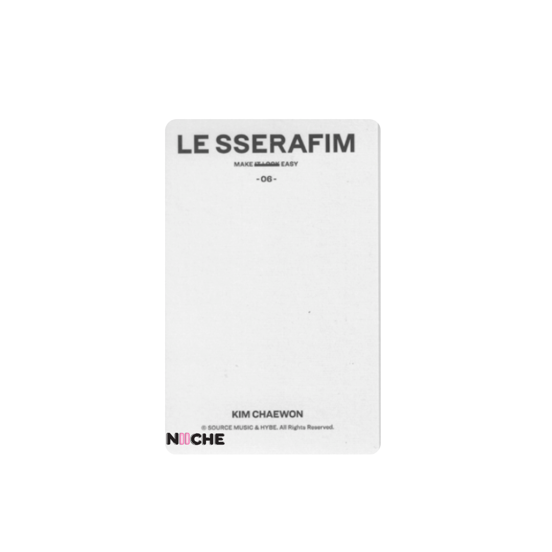 LE SSERAFIM (르세라핌) - CHAEWON EASY #06 S/S POP UP Instant Photocard