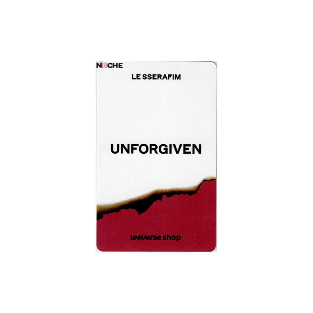 LE SSERAFIM (르세라핌) - YUNJIN 'UNFORGIVEN' Weverse Video Call Photocard