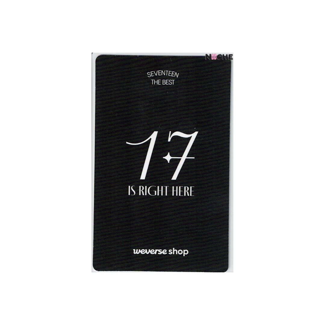 Seventeen (세븐틴) - JUN Seventeen The Best 17 is Right Here Weverse POB Photocard