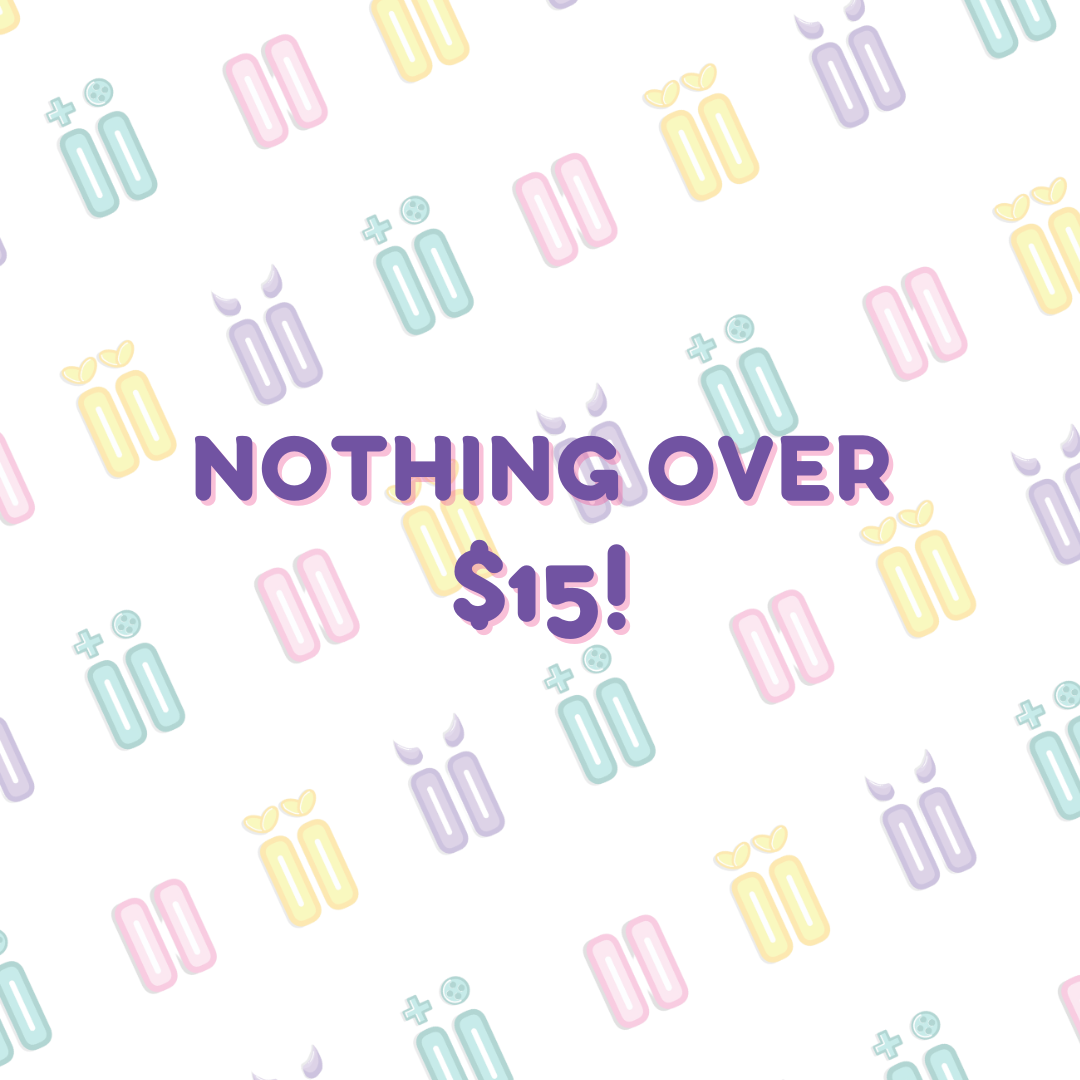 Nothing over $15!