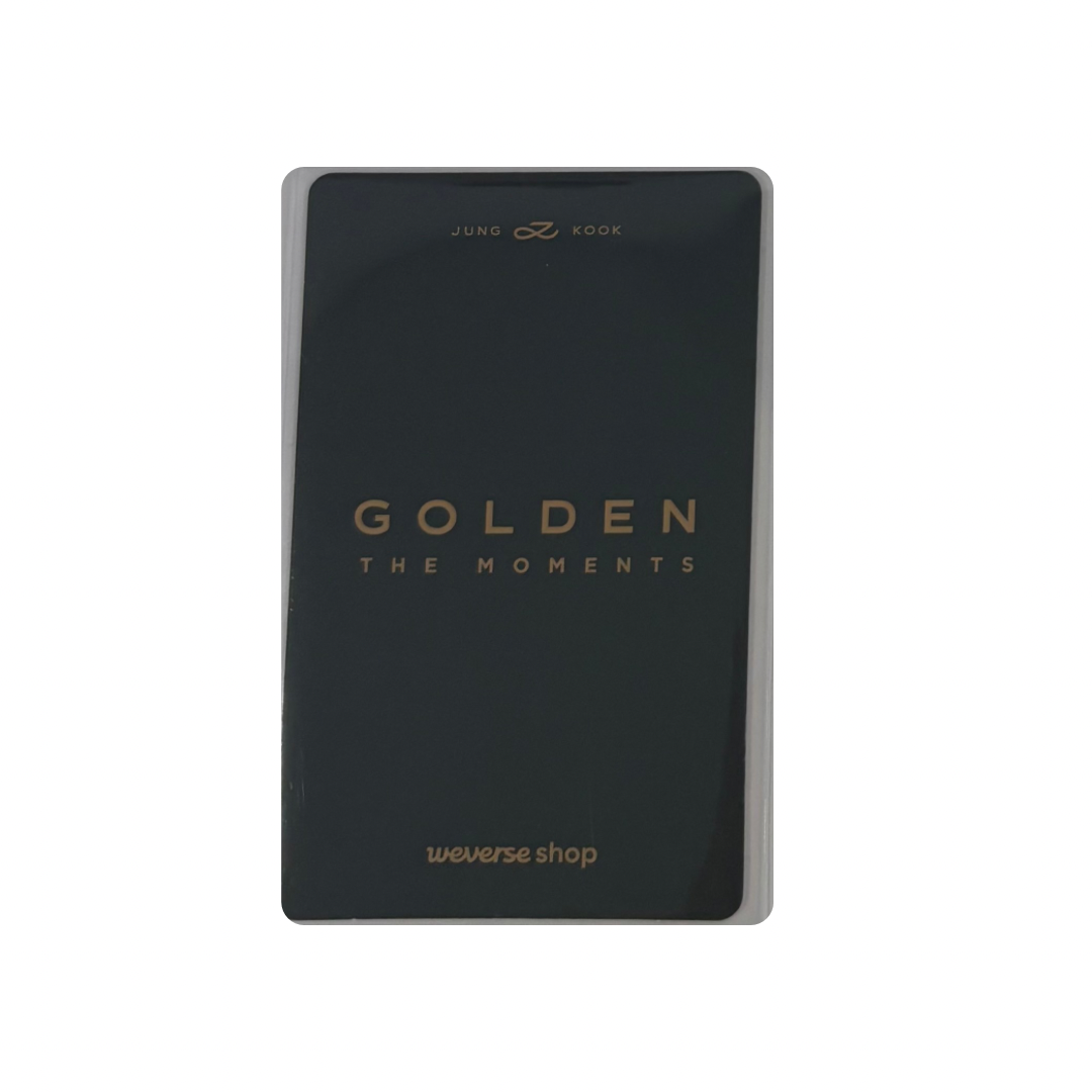 BTS  (방탄소년단)  - Jungkook GOLDEN Weverse POB Photocard