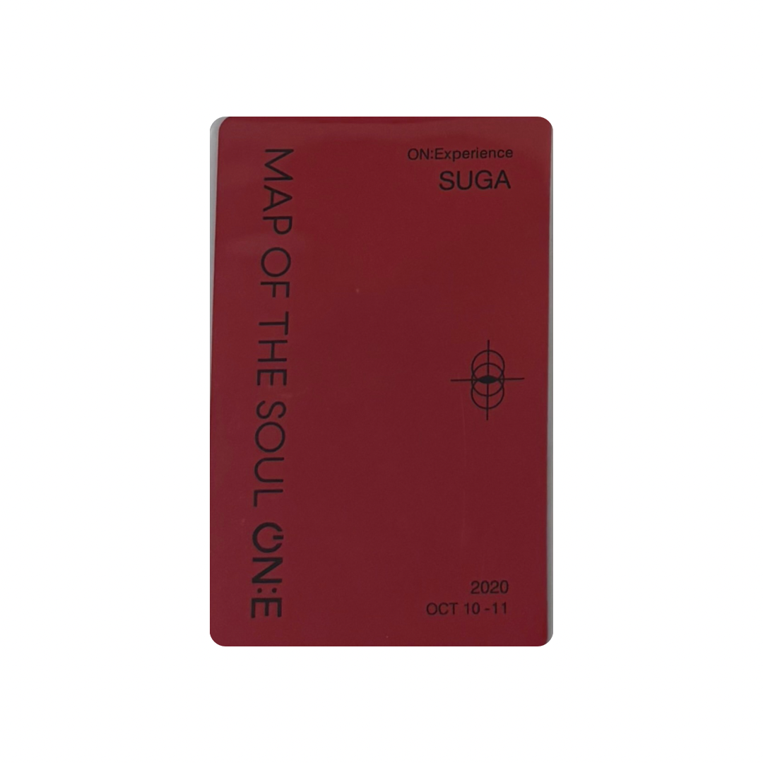 BTS  (방탄소년단)  - SUGA Map of the Soul ON:E Photocard