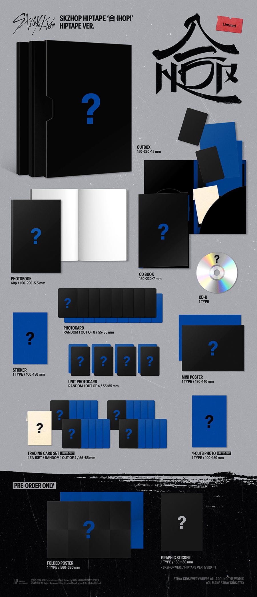 Stray Kids (스트레이 키즈) - [PRE-ORDER][SKZHOP HIPTAPE ‘合 (HOP)’] (HIPTAPE VER.) + Soundwave POB