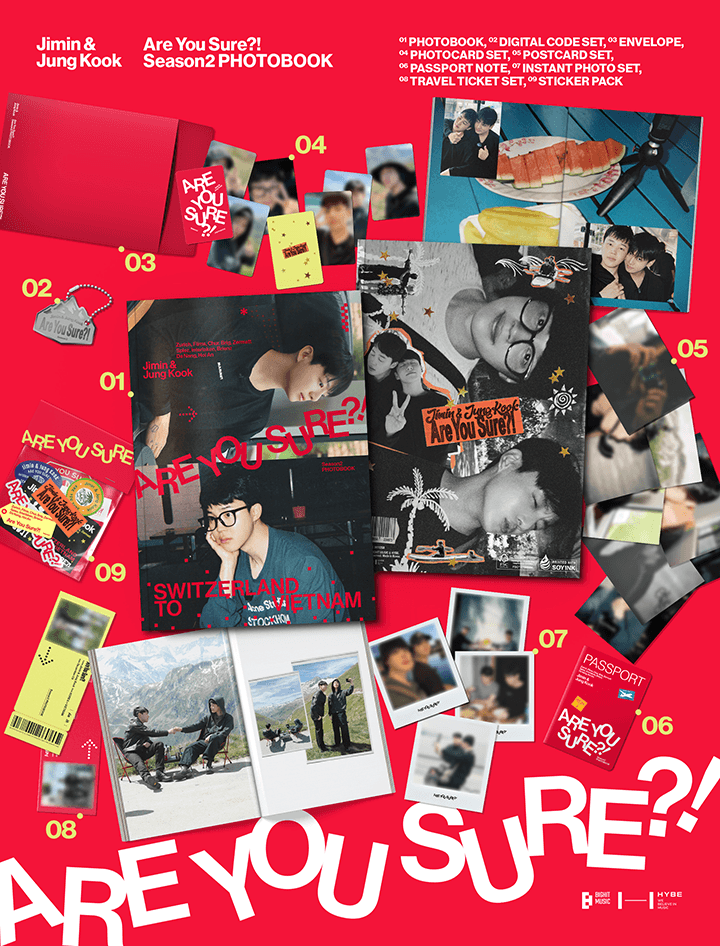 BTS (방탄소년단) - Jimin x Jung Kook <Are You Sure?! Season2> PHOTOBOOK