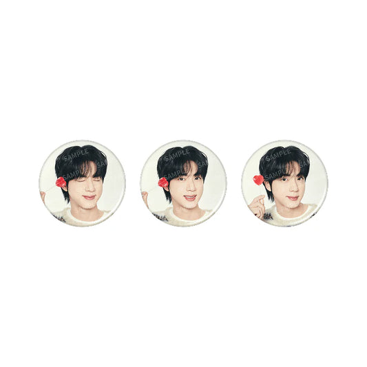 BTS (방탄소년단) - RUN SEOKJIN CAN BADGE SET (Photo Ver.)