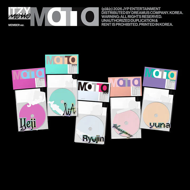 PRE-ORDER - ITZY - MOTTO MEMBER Ver. RANDOM with Music Korea Gift