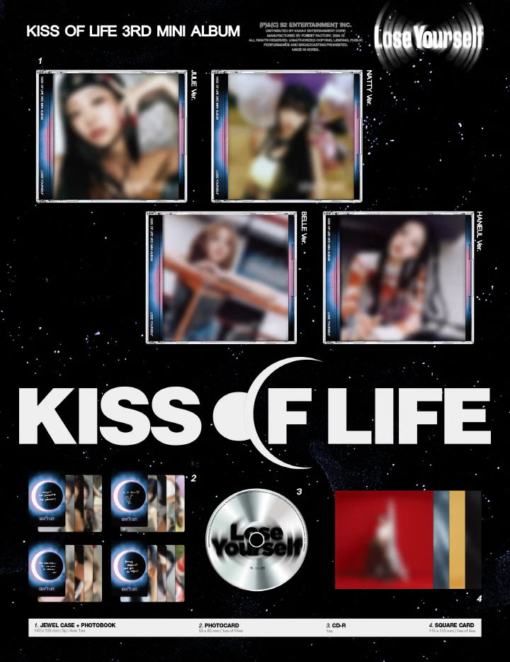 KISS OF LIFE (키스 오브 라이프) - [LOSE YOURSELF] 3rd Mini Album Jewel Ver.