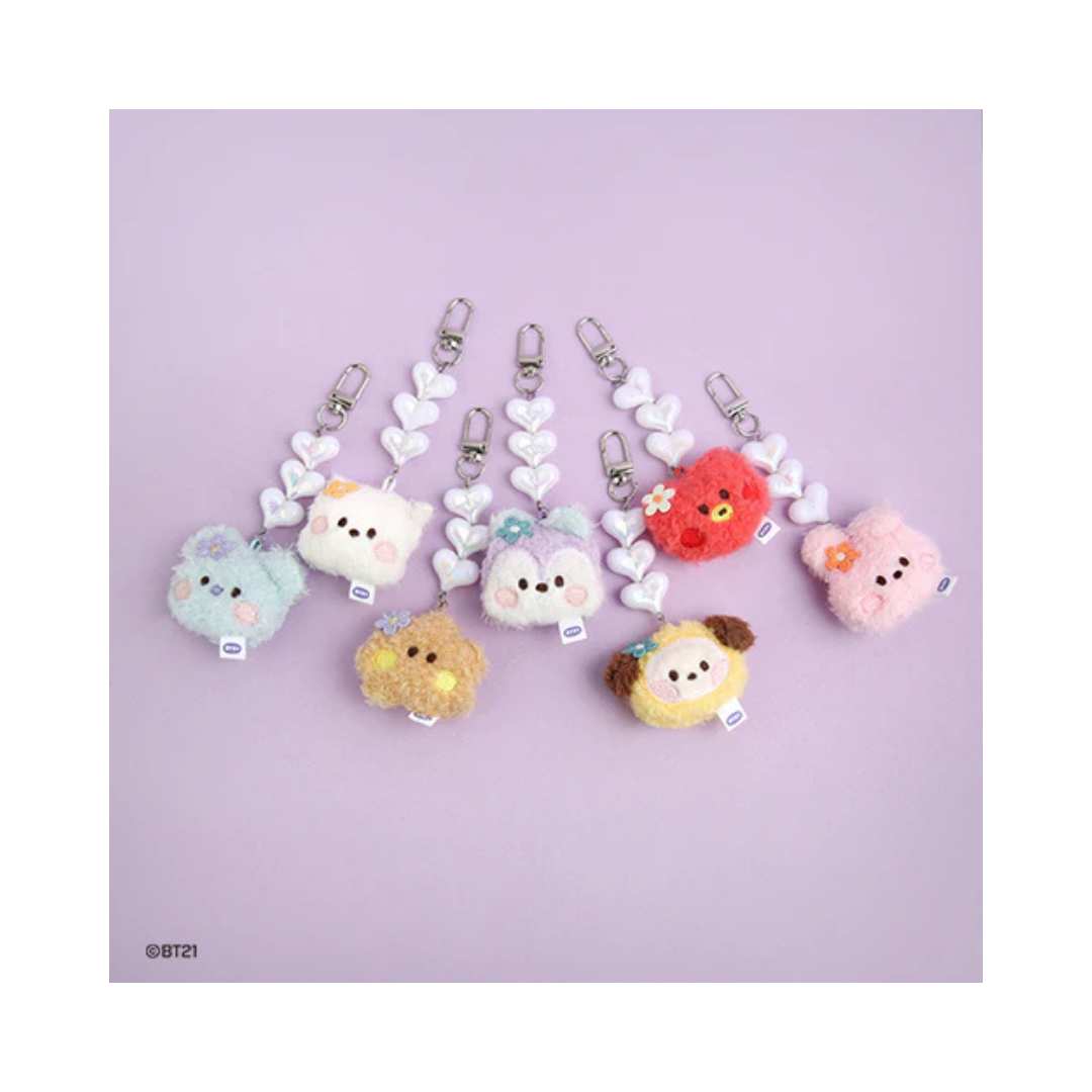 BTS (방탄소년단) - BT21 minini Beads Keyring Plush Face