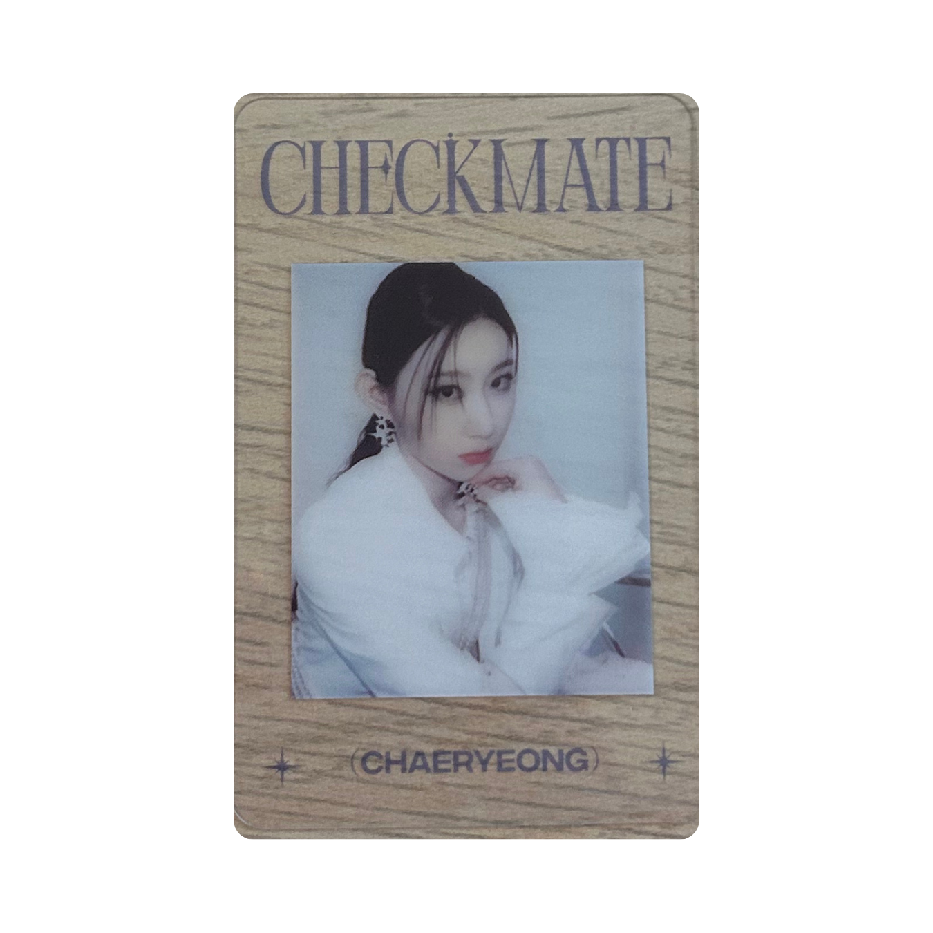 ITZY (있지) - Chaeryeong Checkmate Clear Photocard