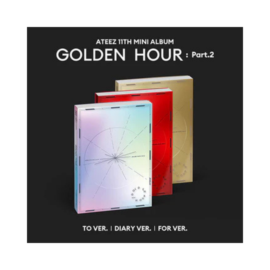 ATEEZ (에이티즈) -[PRE-ORDER] 11th Mini Album [GOLDEN HOUR : Part.2] Standard Ver. with POB