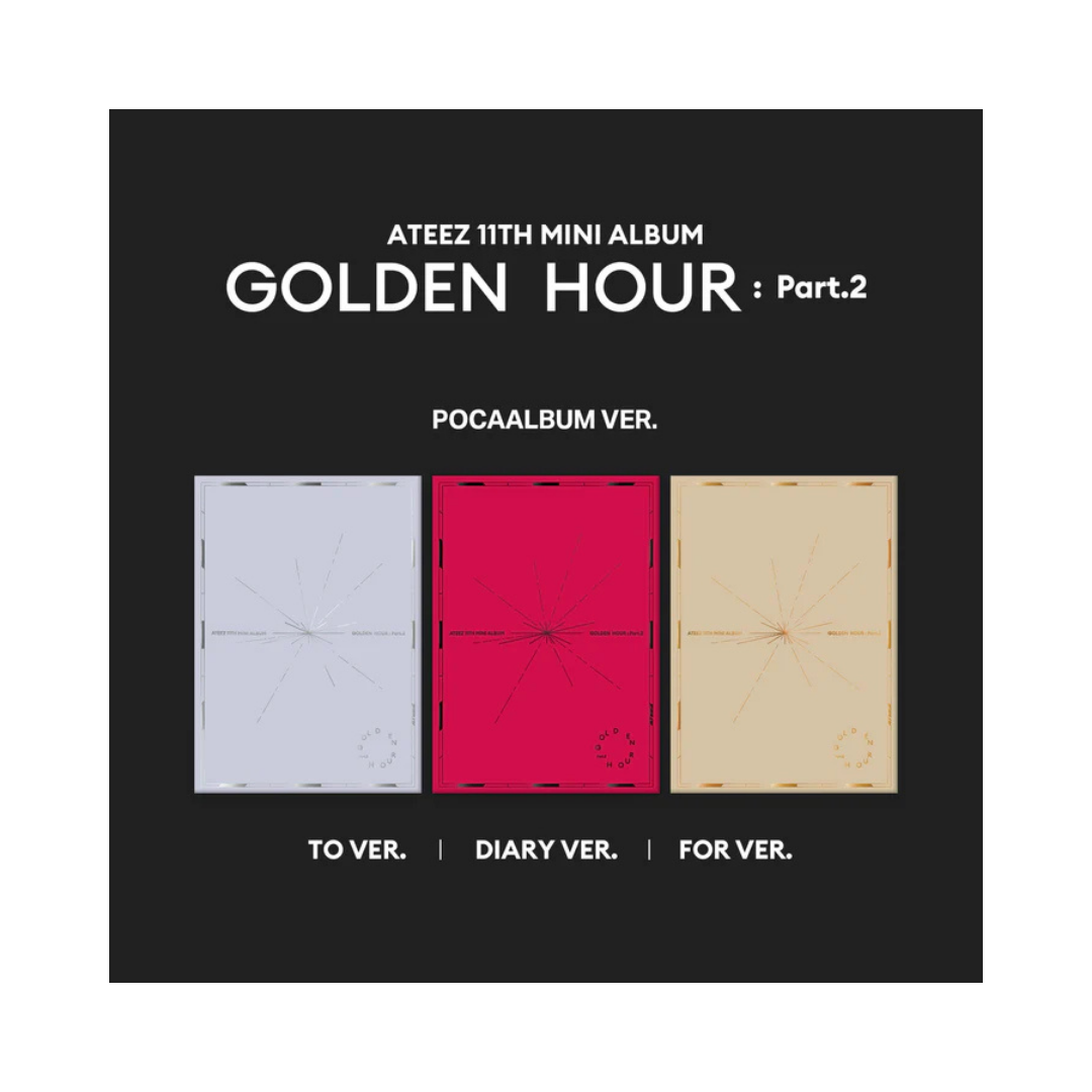 ATEEZ (에이티즈) -[PRE-ORDER] 11th Mini Album [GOLDEN HOUR : Part.2] POCA Ver. with POB