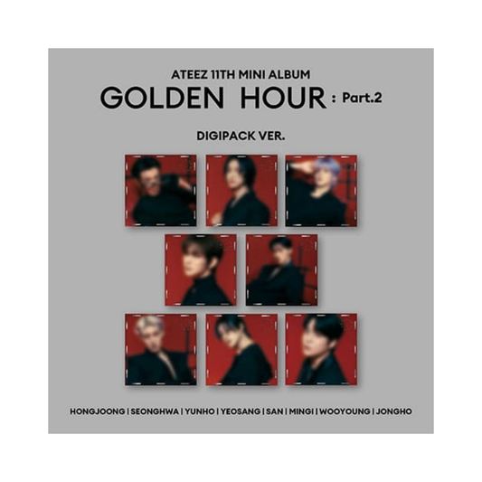 ATEEZ (에이티즈) - 11th Mini Album [GOLDEN HOUR : Part.2] Digipack Ver. with POB