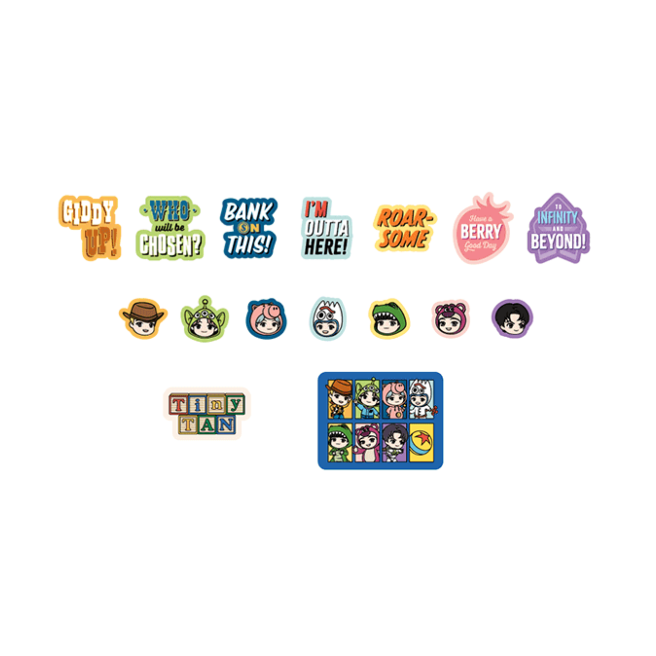 BTS (방탄소년단) - TINY TAN x TOY STORY [STICKER SET: STORY VER.]