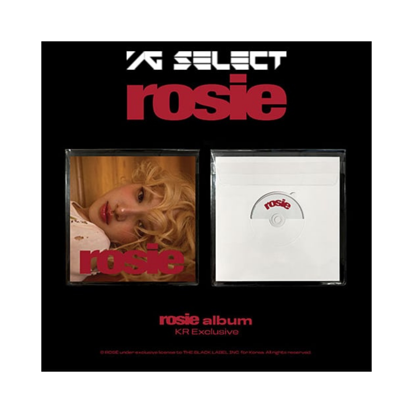 BLACKPINK (블랙핑크) -  ROSE: 1st Studio Album [rosie] (KR Exclusive)