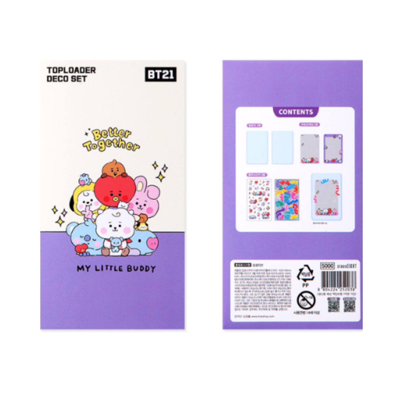 BTS (방탄소년단) - BT21 My Little Buddy Toploader deco Set