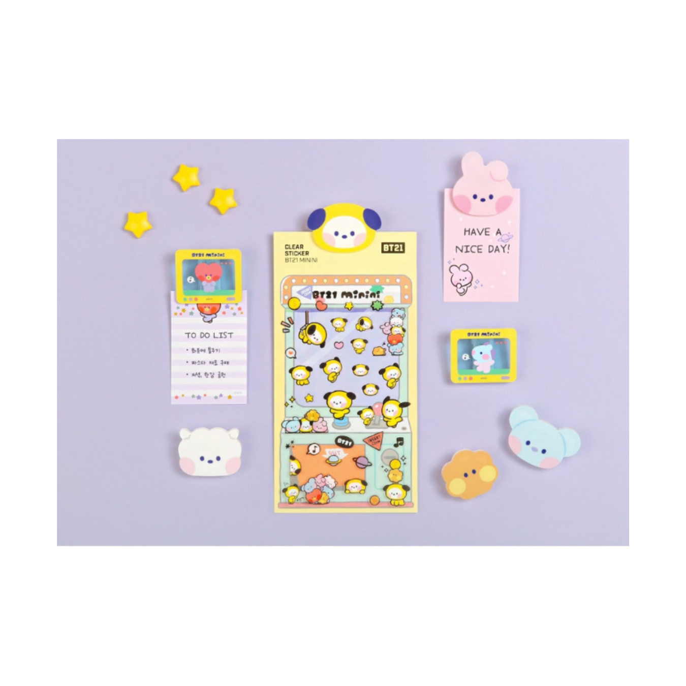 BTS (방탄소년단) - BT21 minini Acrylic Magnet Clip Set