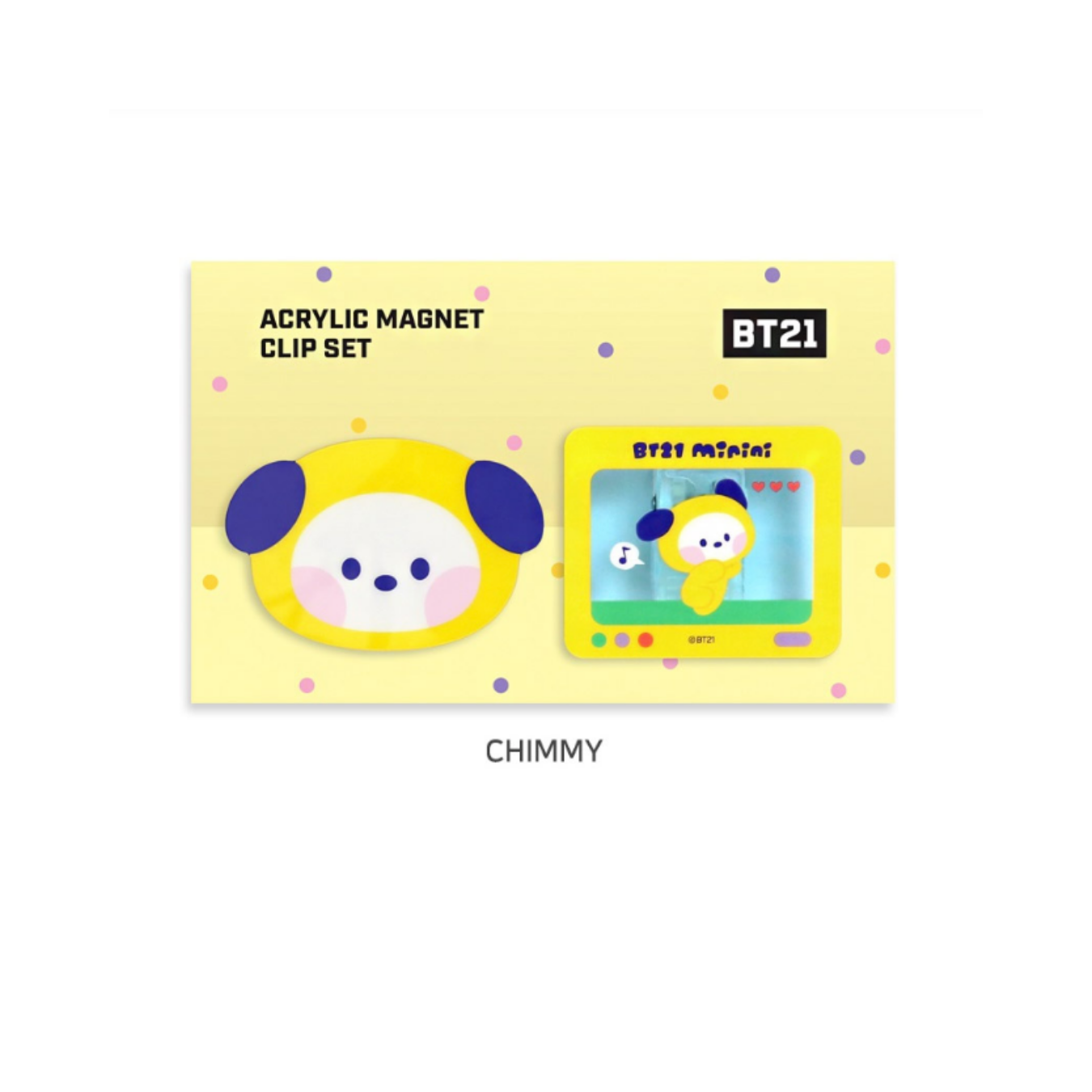 BTS (방탄소년단) - BT21 minini Acrylic Magnet Clip Set