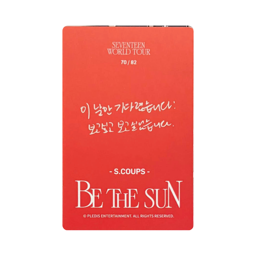 Seventeen (세븐틴) -  S.COUPS Be The Sun 70/82 Photocard