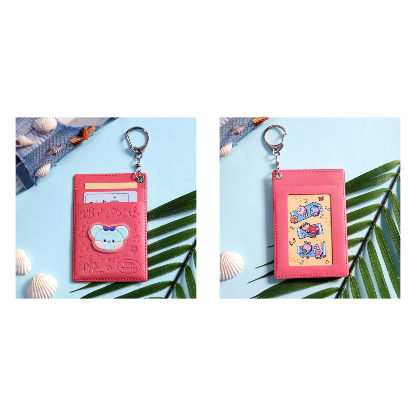 BTS (방탄소년단) - BT21 Leather Patch Card Holder Vacance