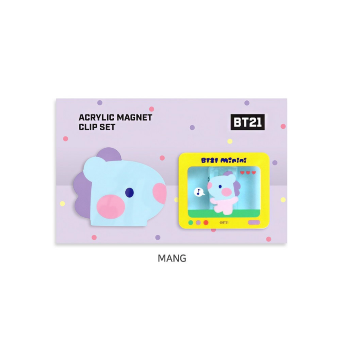 BTS (방탄소년단) - BT21 minini Acrylic Magnet Clip Set