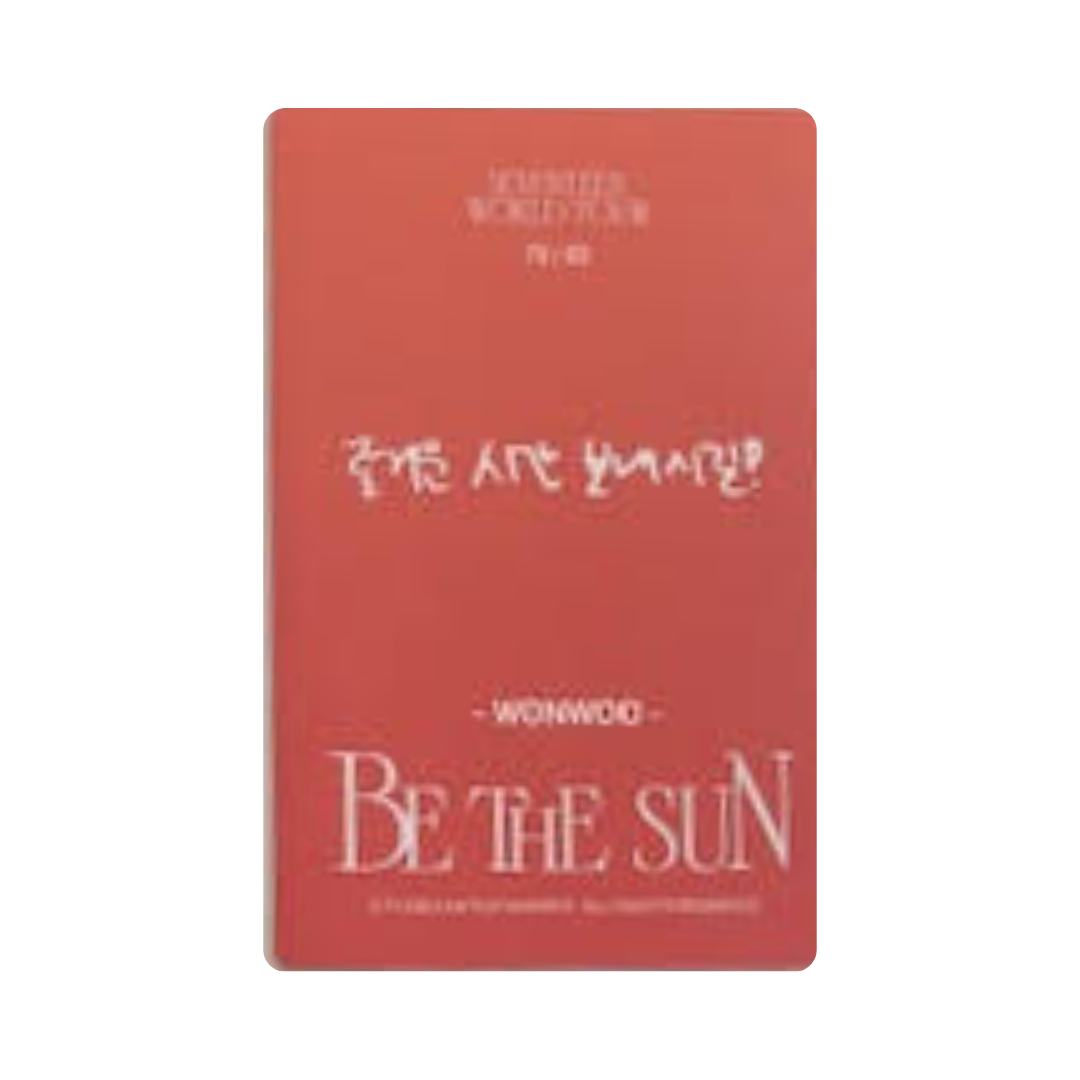 Seventeen (세븐틴) -  WONWOO Be The Sun 75/82 Photocard