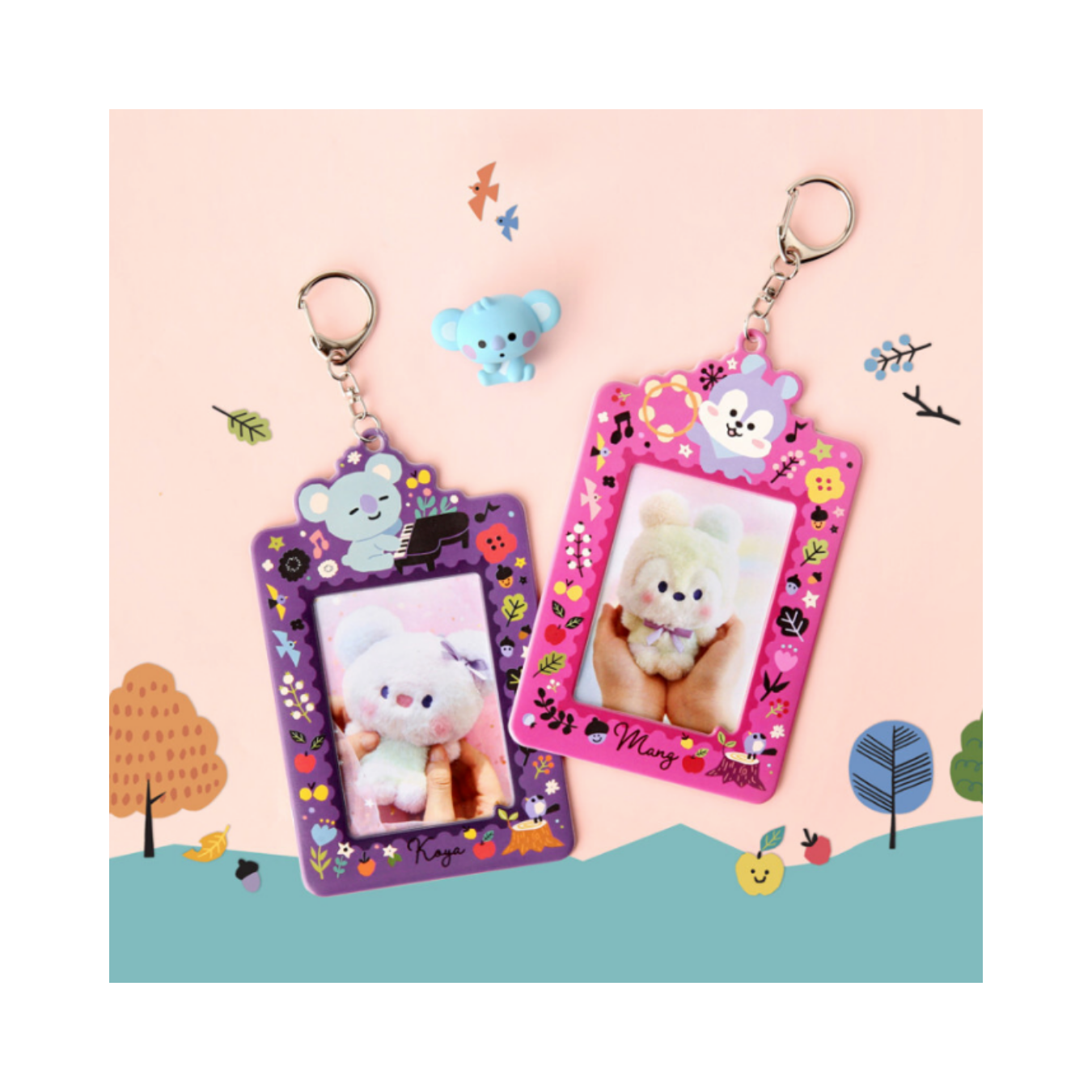 BTS (방탄소년단) - BT21 Forest Photo Holder with Keyring