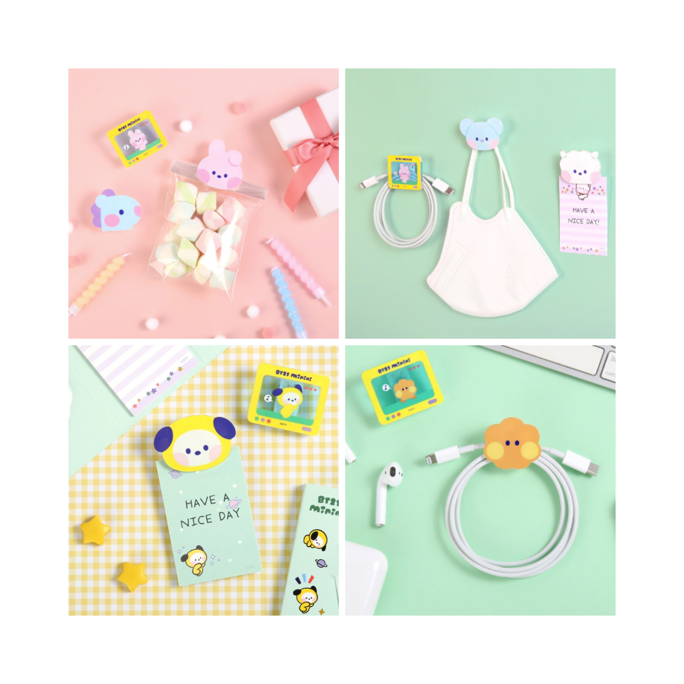 BTS (방탄소년단) - BT21 minini Acrylic Magnet Clip Set