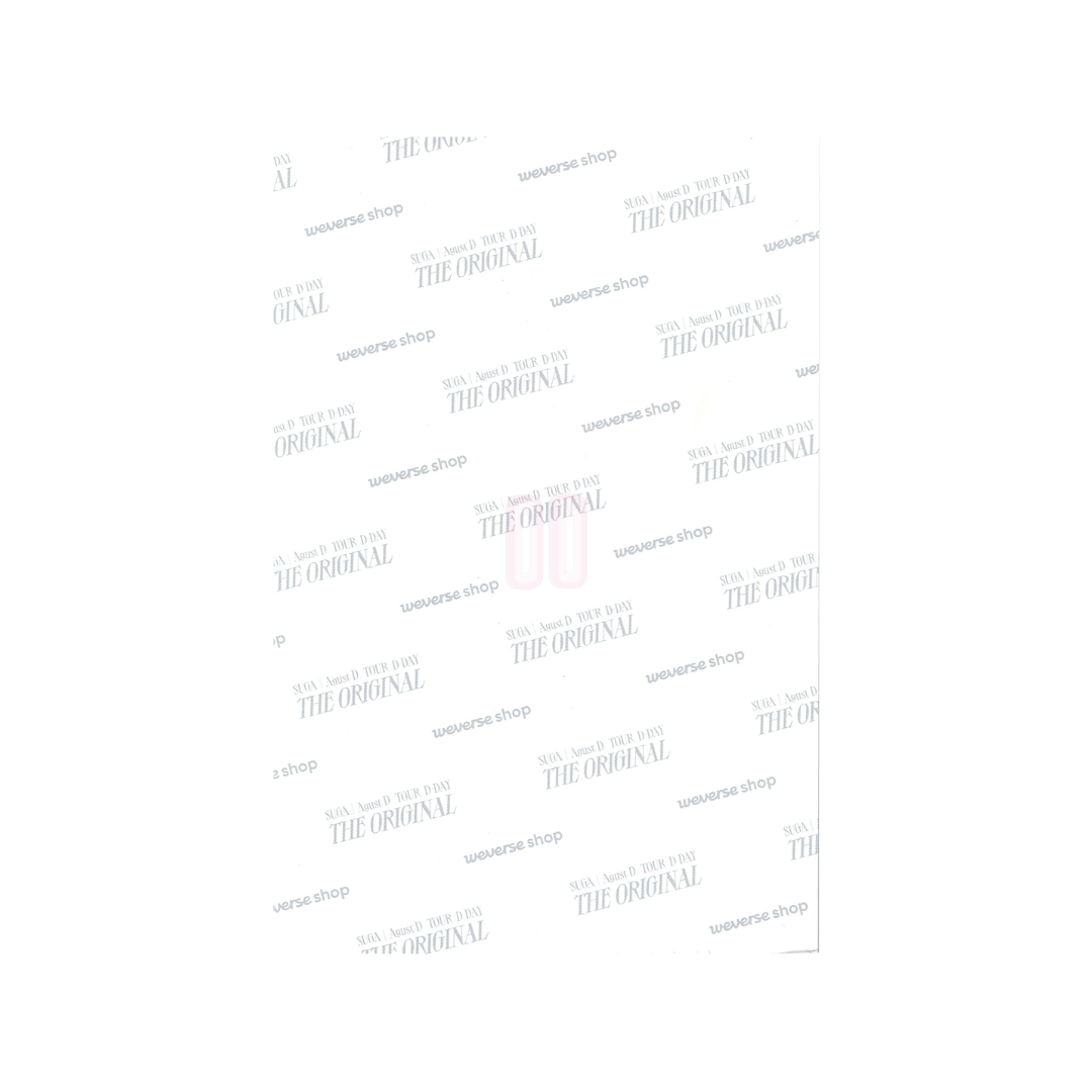 BTS  (방탄소년단)  - SUGA Agust D Tour D-Day The Original Postcard