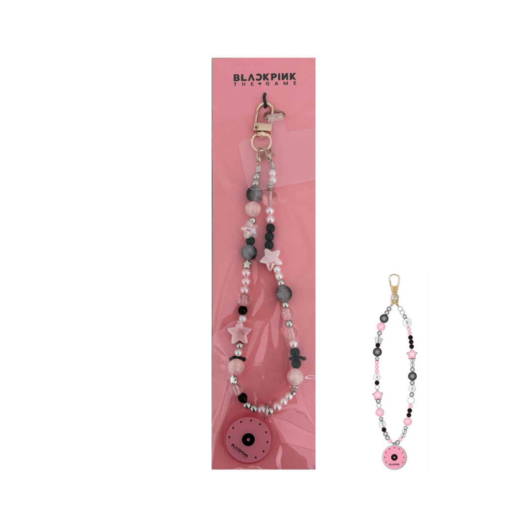 BLACKPINK (블랙핑크) -  Blackpink The Game Chain Phone Pendant - PINK RECORD