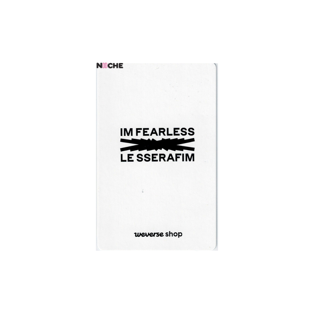 LE SSERAFIM (르세라핌) -  YUNJIN 'FEARLESS' Weverse POB Holo Photocard