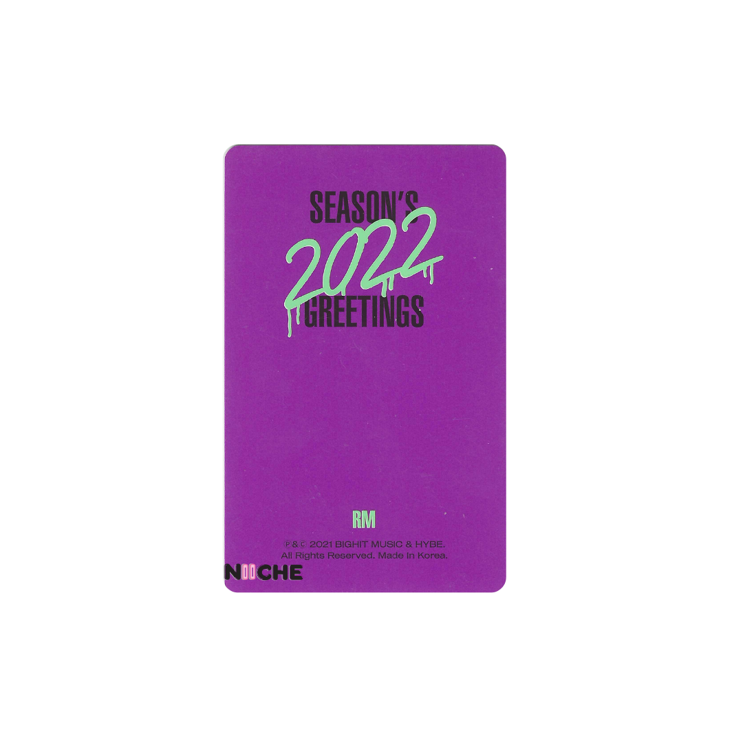 BTS  (방탄소년단)  - RM 2022 Season's Greetings Photocard