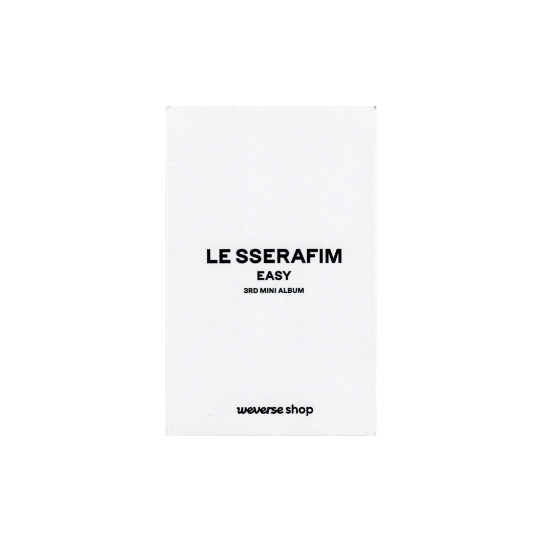 LE SSERAFIM (르세라핌) -   SAKURA 'EASY' Weverse Fansign Benefit Photocard