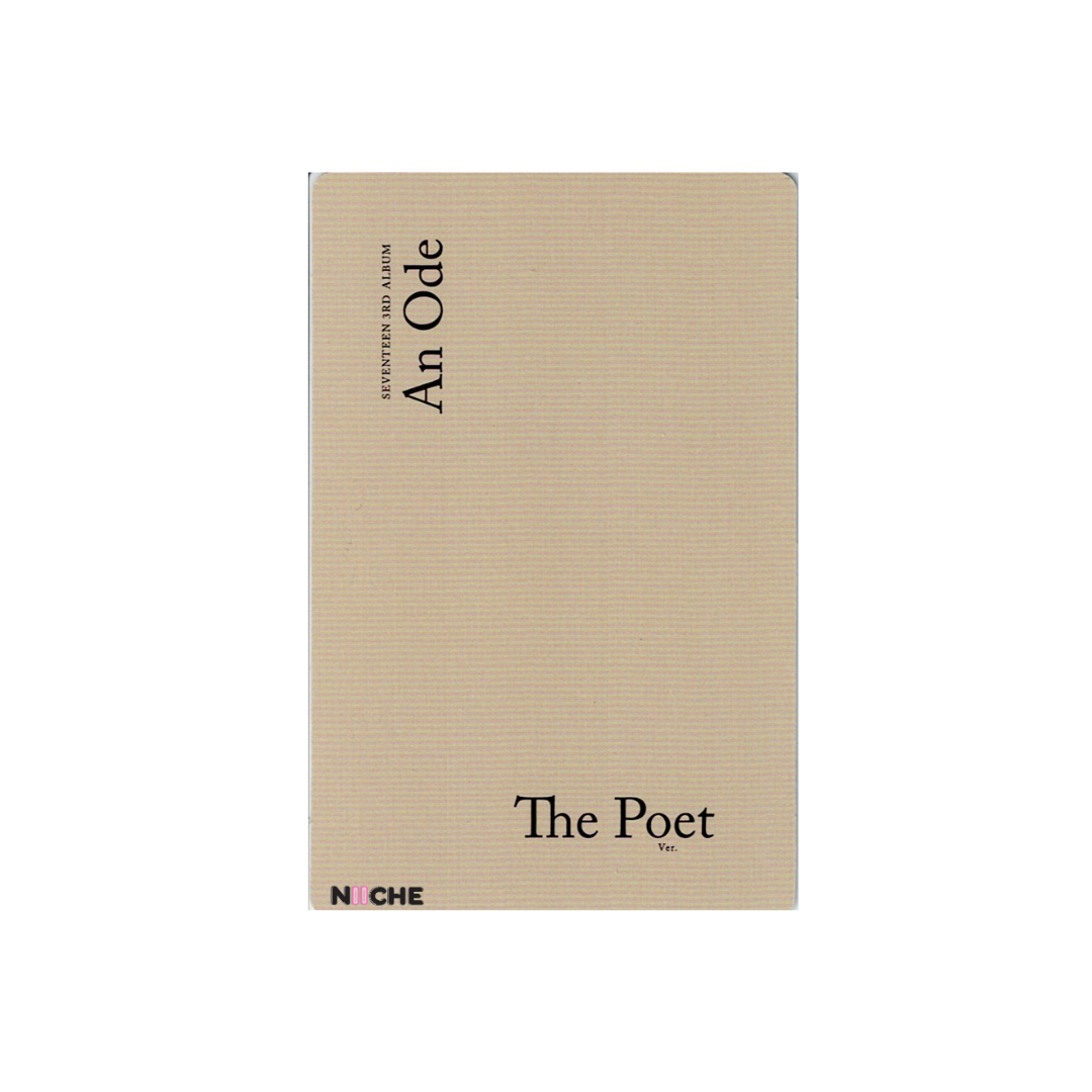 Seventeen (세븐틴) - WOOZI An Ode Official Album Photocard - The Poet Ver.
