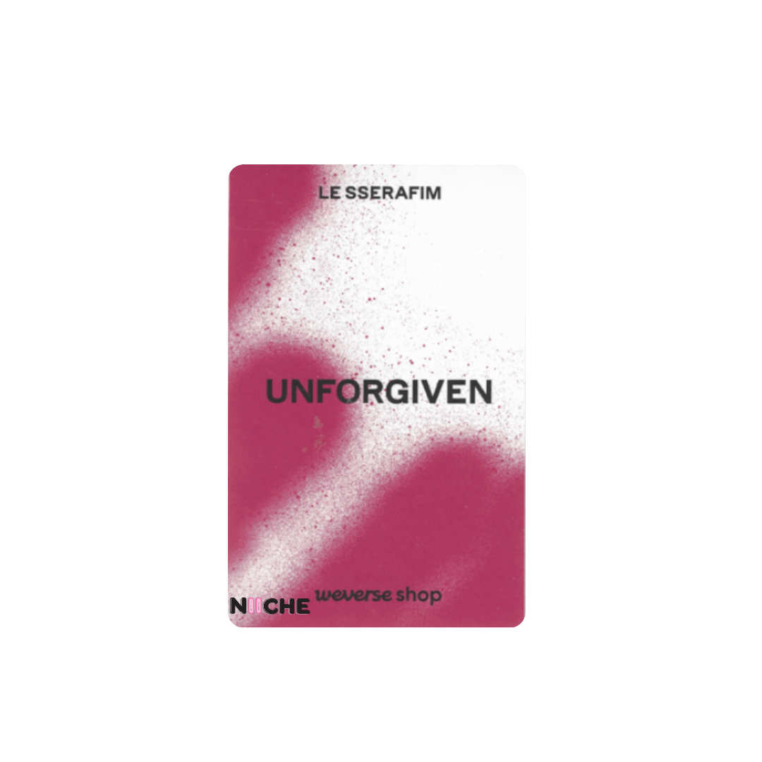 LE SSERAFIM (르세라핌) - CHAEWON UNFORGIVEN JAPAN 2nd Single  Weverse POB Photocard