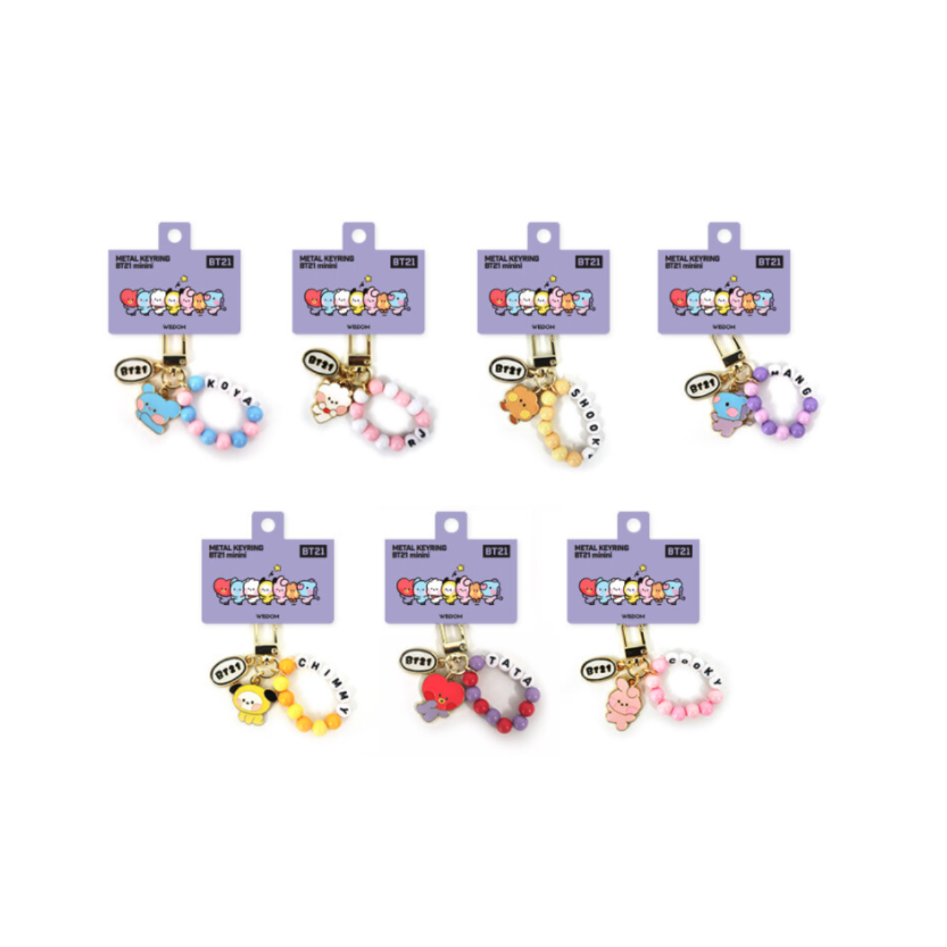 BTS (방탄소년단) - BT21 minini Metal Keyring