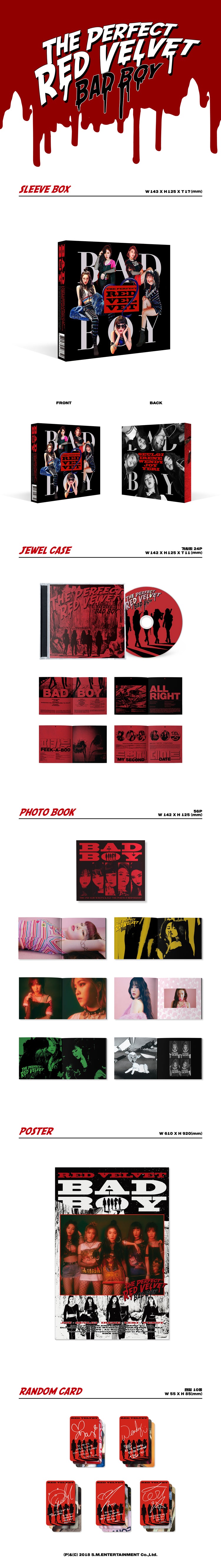 RED VELVET (레드벨벳) - THE PERFECT RED VELVET BAD BOY 2nd Repackage Album