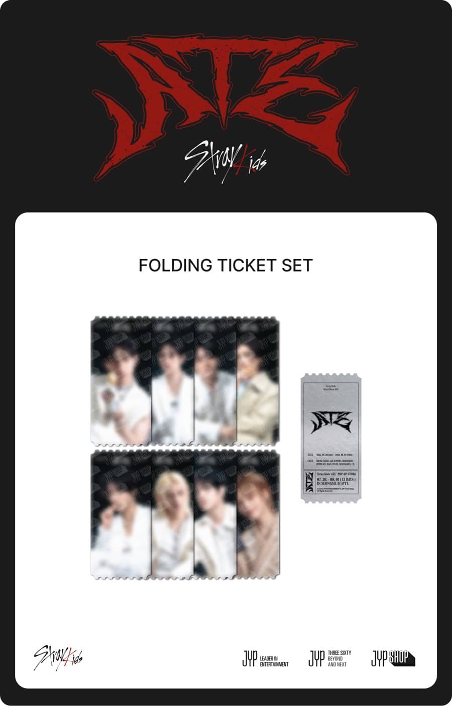 Stray Kids (스트레이 키즈) - FOLDING TICKET SET [ATE] POP UP